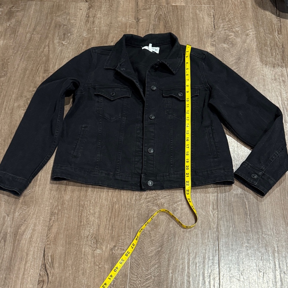 Mango Charcoal Denim Jacket